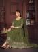 Picture of Georgette Dark Olive Green Anarkali Salwar Kameez