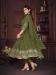 Picture of Georgette Dark Olive Green Anarkali Salwar Kameez