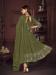 Picture of Georgette Dark Olive Green Anarkali Salwar Kameez