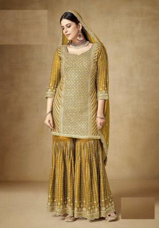 Picture of Beautiful Chiffon Peru Straight Cut Salwar Kameez