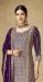 Picture of Enticing Chiffon Purple Straight Cut Salwar Kameez