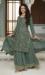 Picture of Magnificent Chiffon Sea Green Straight Cut Salwar Kameez