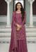 Picture of Chiffon Light Pink Straight Cut Salwar Kameez