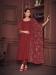 Picture of Lovely Georgette Maroon Anarkali Salwar Kameez