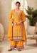 Picture of Chiffon Dark Orange Straight Cut Salwar Kameez