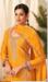 Picture of Chiffon Dark Orange Straight Cut Salwar Kameez