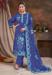 Picture of Chiffon Dark Slate Blue Readymade Salwar Kameez