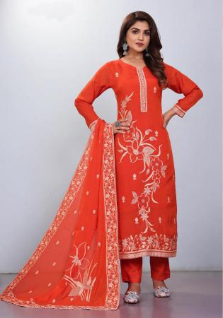 Picture of Sublime Chiffon Chocolate Readymade Salwar Kameez