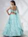 Picture of Georgette & Net Light Steel Blue Lehenga Choli