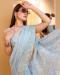 Picture of Charming Organza Pale Turquoise Saree