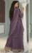 Picture of Chiffon Medium Purple Straight Cut Salwar Kameez