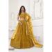 Picture of Excellent Net Dark Golden Rod Lehenga Choli