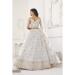 Picture of Stunning Net White Lehenga Choli