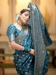 Picture of Well Formed Silk Cadet Blue Saree