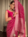 Picture of Ravishing Silk Pale Violet Red Saree