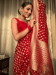 Picture of Admirable Silk Fire Brick Saree