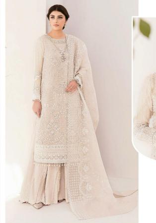 Picture of Classy Georgette Tan Straight Cut Salwar Kameez