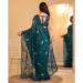 Picture of Splendid Silk & Organza Dark Slate Grey Saree