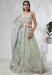 Picture of Chiffon & Silk Dark Sea Green Lehenga Choli