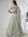 Picture of Chiffon & Silk Dark Sea Green Lehenga Choli