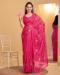 Picture of Graceful Organza Pink Saree