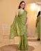 Picture of Superb Organza Dark Khaki Saree