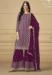 Picture of Georgette Saddle Brown Straight Cut Salwar Kameez