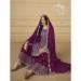 Picture of Georgette Saddle Brown Straight Cut Salwar Kameez