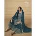 Picture of Georgette Midnight Blue Straight Cut Salwar Kameez