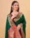 Picture of Ravishing Silk Dark Green Saree