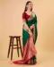 Picture of Ravishing Silk Dark Green Saree