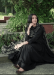 Picture of Rayon & Cotton Black Readymade Salwar Kameez