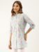 Picture of Rayon & Cotton Light Steel Blue Kurtis And Tunic