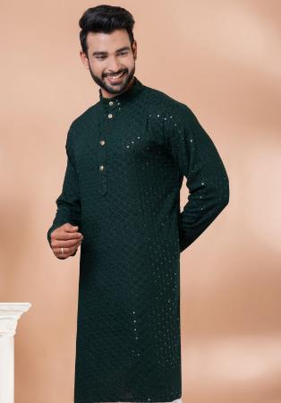 Picture of Enticing Rayon Dark Slate Grey Kurtas