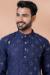 Picture of Fine Cotton Navy Blue Kurtas