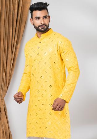 Picture of Classy Cotton Sandy Brown Kurtas