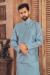 Picture of Pleasing Silk Light Steel Blue Kurtas