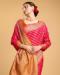 Picture of Enticing Silk Dark Salmon Saree