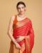 Picture of Exquisite Silk Tomato Saree