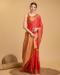 Picture of Exquisite Silk Tomato Saree