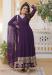 Picture of Well Formed Georgette Purple Readymade Gown