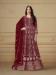 Picture of Delightful Georgette Maroon Anarkali Salwar Kameez