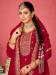 Picture of Chiffon & Georgette Dark Red Straight Cut Salwar Kameez