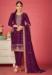 Picture of Chiffon & Georgette Purple Straight Cut Salwar Kameez