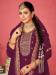 Picture of Chiffon & Georgette Purple Straight Cut Salwar Kameez