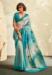 Picture of Grand Chiffon Medium Turquoise Saree