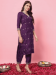 Picture of Wonderful Silk Purple Readymade Salwar Kameez