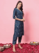 Picture of Admirable Silk Dark Slate Grey Readymade Salwar Kameez