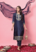 Picture of Marvelous Silk Navy Blue Readymade Salwar Kameez