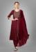 Picture of Sightly Silk Maroon Readymade Salwar Kameez